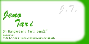 jeno tari business card